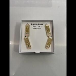 Baublebar Yellow Pencil Me In-Looking Sharp Crystal Dangle Post Earrings NW